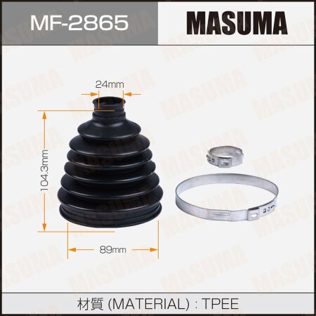 CV Joint boot Masuma (plastic), MF-2865