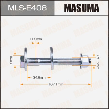 Camber adjustment bolt Masuma, MLS-E408