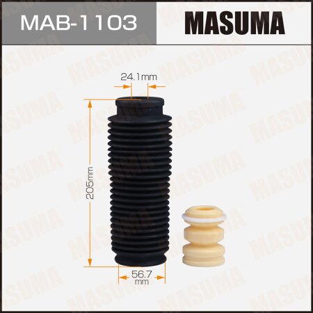 Shock absorber boot Masuma (plastic), MAB-1103