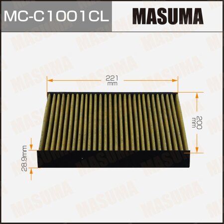 Cabin air filter Masuma charcoal, MC-C1001CL