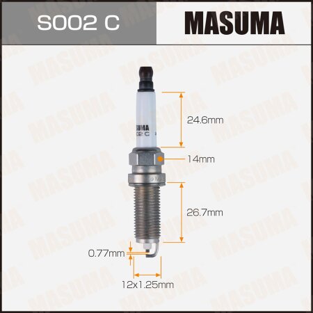 Spark plug nickel LZKAR7A(6799) Masuma, S002C