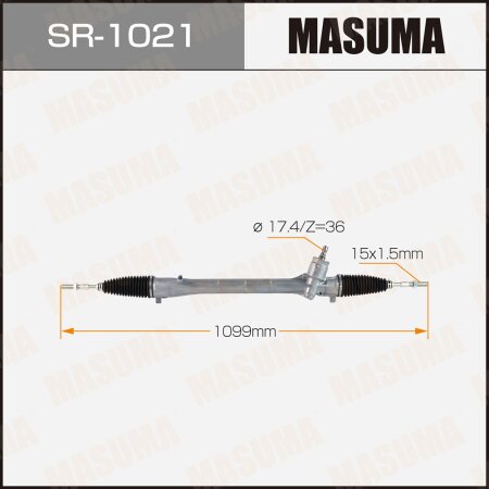 Gear assy, steering, SR-1021