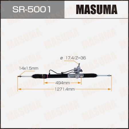 Gear assy, steering, SR-5001