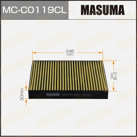 Cabin air filter Masuma charcoal, MC-C0119CL