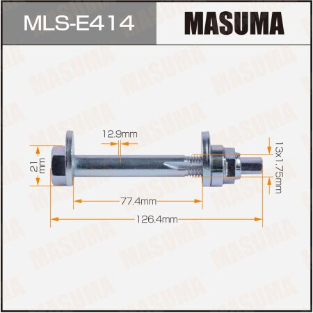 Camber adjustment bolt Masuma, MLS-E414