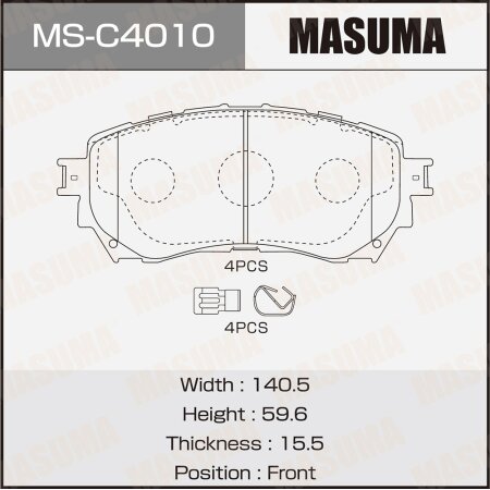 Brake pads Masuma, MS-C4010