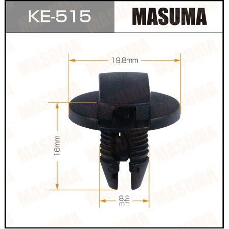 Retainer clip Masuma plastic, KE-515