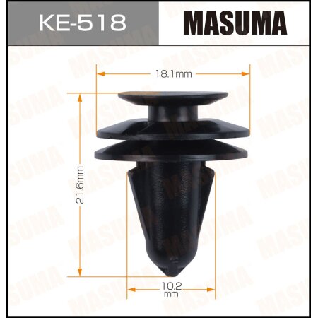 Retainer clip Masuma plastic, KE-518