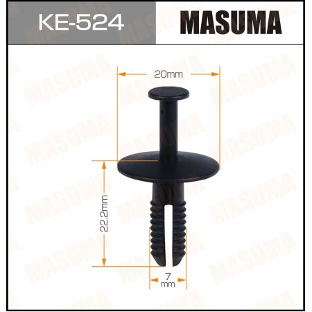 Retainer clip Masuma plastic, KE-524