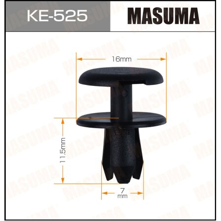 Retainer clip Masuma plastic, KE-525