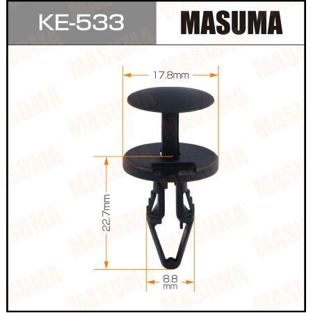 Retainer clip Masuma plastic, KE-533