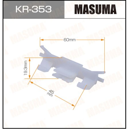 Retainer clip Masuma plastic, KR-353