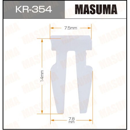 Retainer clip Masuma plastic, KR-354