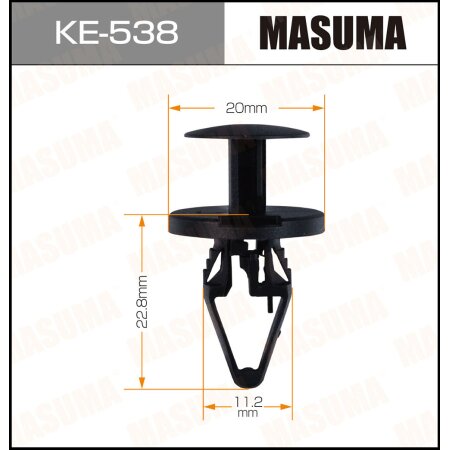 Retainer clip Masuma plastic, KE-538