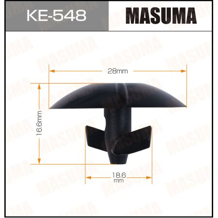 Retainer clip Masuma plastic, KE-548