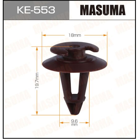 Retainer clip Masuma plastic, KE-553