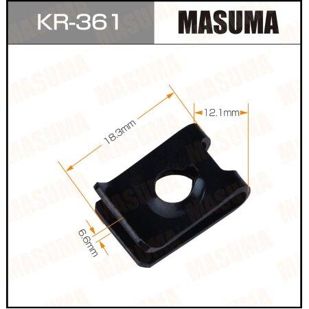 Retainer clip Masuma plastic, KR-361