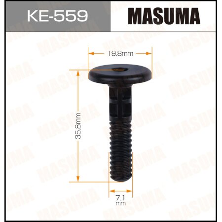 Retainer clip Masuma plastic, KE-559