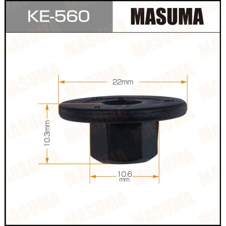 Retainer clip Masuma plastic, KE-560