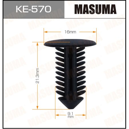 Retainer clip Masuma plastic, KE-570