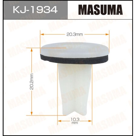 Retainer clip Masuma plastic, KJ-1934