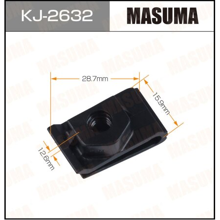 Retainer clip Masuma plastic, KJ-2632