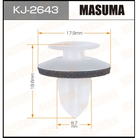 Retainer clip Masuma plastic, KJ-2643