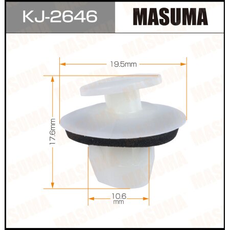 Retainer clip Masuma plastic, KJ-2646