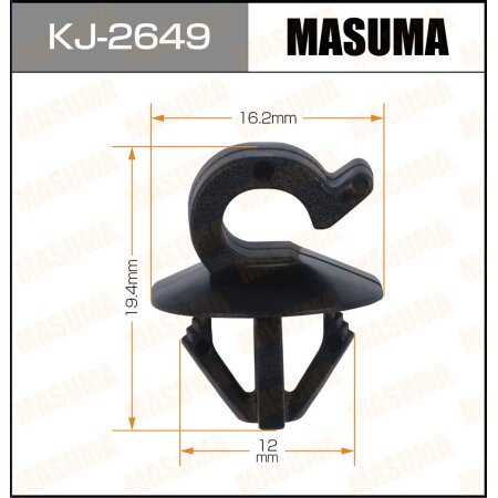 Retainer clip Masuma plastic, KJ-2649