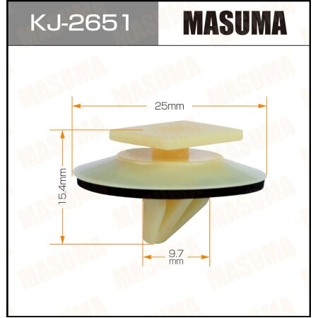 Retainer clip Masuma plastic, KJ-2651