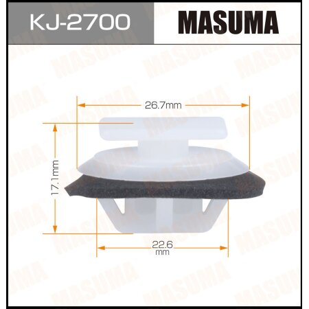 Retainer clip Masuma plastic, KJ-2700