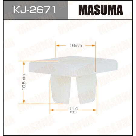 Retainer clip Masuma plastic, KJ-2671