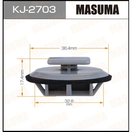 Retainer clip Masuma plastic, KJ-2703