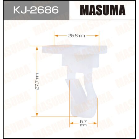 Retainer clip Masuma plastic, KJ-2686