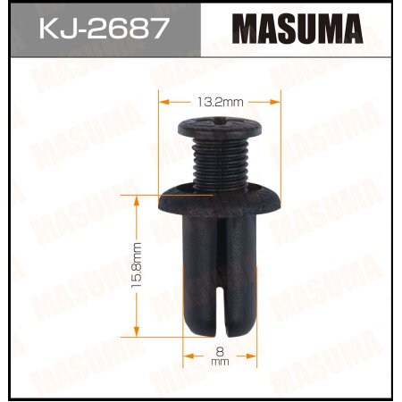 Retainer clip Masuma plastic, KJ-2687