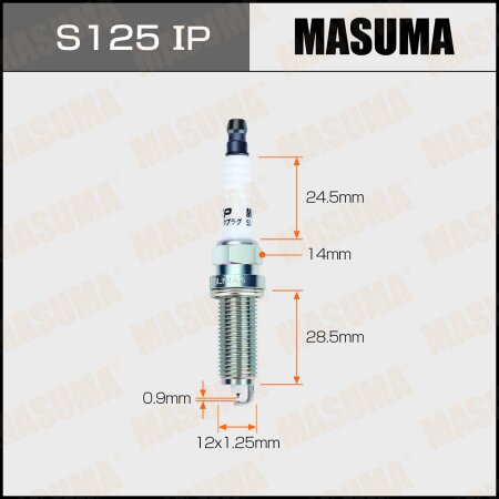 Spark plug Masuma iridium+platinum DILKAR7C9H, S125IP