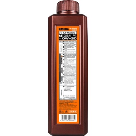 Engine oil MASUMA 0W30 M1 SP/C2 universal, synthetic 1L, M-1008E