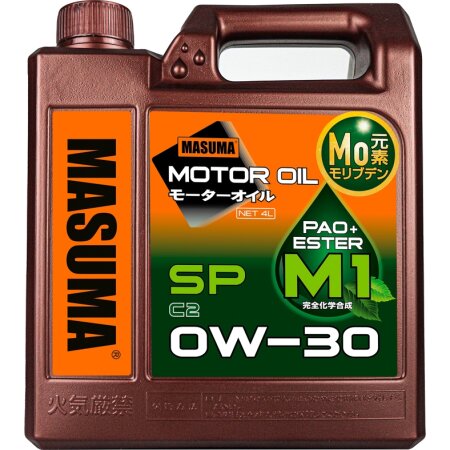 Engine oil MASUMA 0W30 M1 SP/C2 universal, synthetic 4L, M-1009E