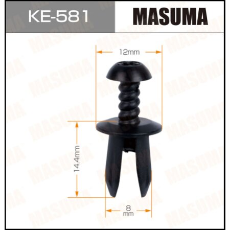 Retainer clip Masuma plastic, KE-581