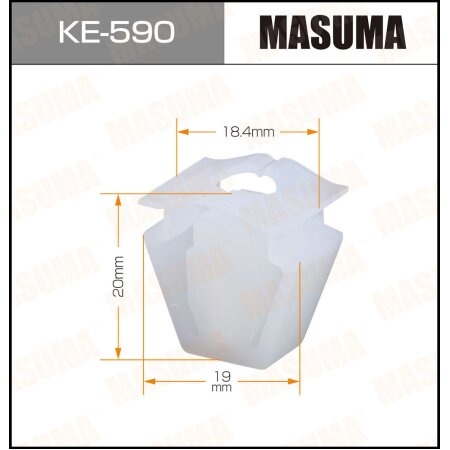 Retainer clip Masuma plastic, KE-590