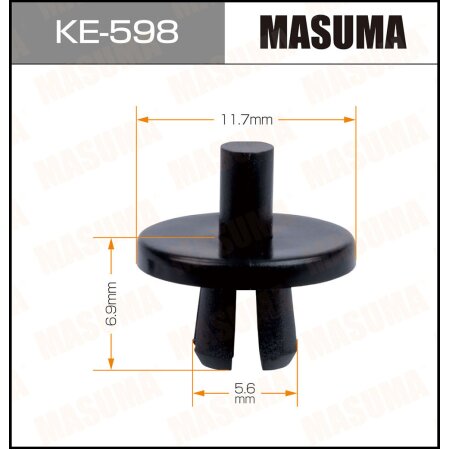 Retainer clip Masuma plastic, KE-598