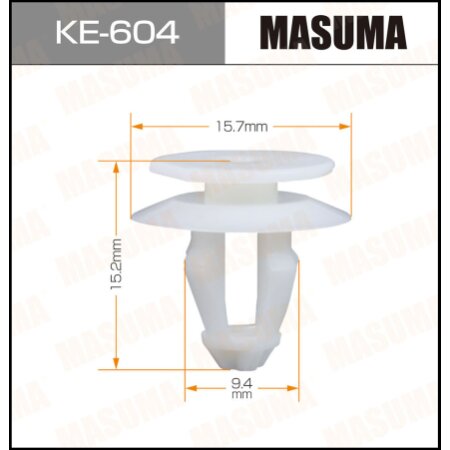 Retainer clip Masuma plastic, KE-604