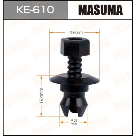 Retainer clip Masuma plastic, KE-610