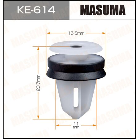 Retainer clip Masuma plastic, KE-614