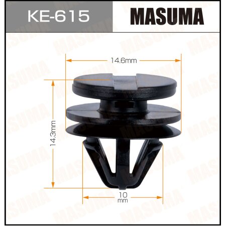 Retainer clip Masuma plastic, KE-615