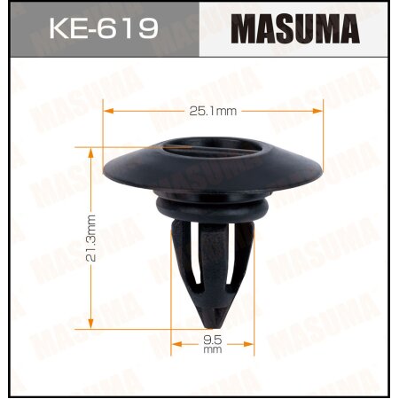 Retainer clip Masuma plastic, KE-619