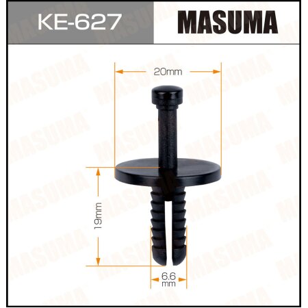 Retainer clip Masuma plastic, KE-627