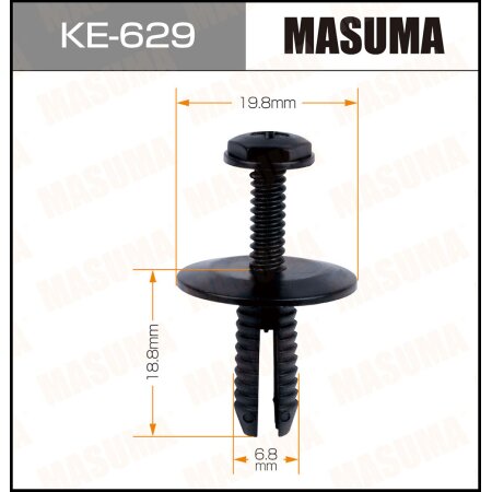 Retainer clip Masuma plastic, KE-629