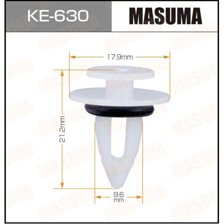 Retainer clip Masuma plastic, KE-630