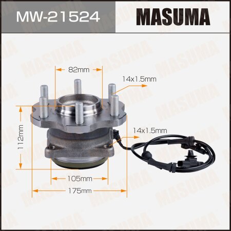 Wheel hub assembly Masuma, MW-21524